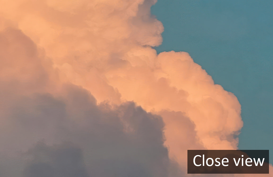 Dusky Ember Clouds Mural Wallpaper