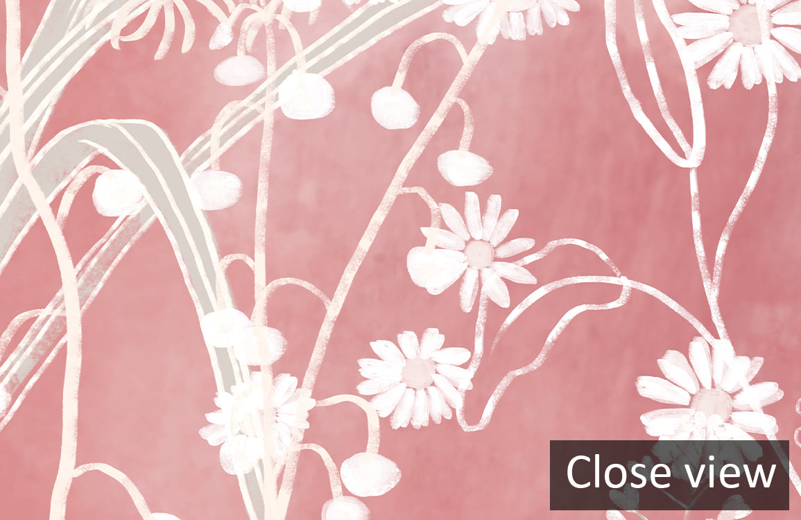 Blush Petals Mural Wallpaper