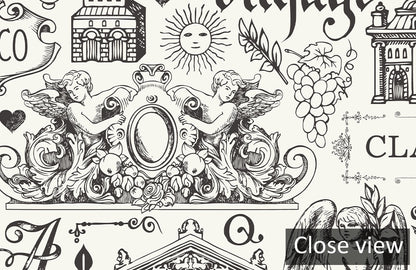Papier Peint Panoramique Art Graphique Chevauché