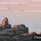 Coastal Rock Sunset Mural Wallpaper