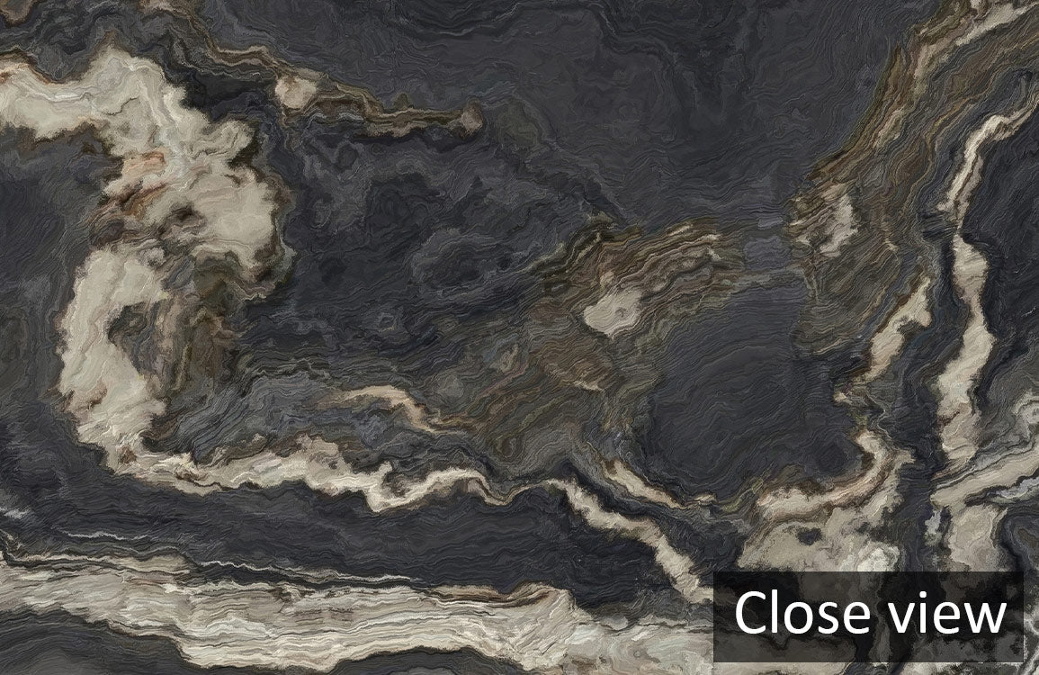 Obsidian Luxe Marble Mural Wallpaper