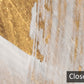 Golden Brushstroke Mural Wallpaper