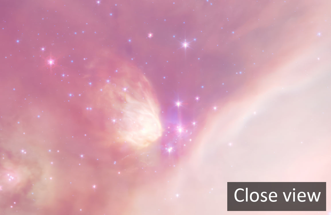 Blush Cosmic Cloud Mural Wallpaper