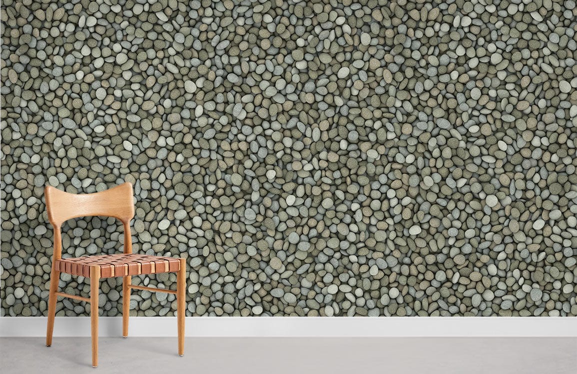 Neutral Pebble Texture Wall Mural