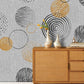 Modern Geometric Gold Black Wallpaper Mural