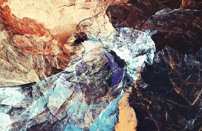 Abstract Watercolor Pink Blue Wallpaper Mural