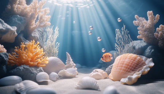 Coral Reef Sunbeam Mural Wallpaper