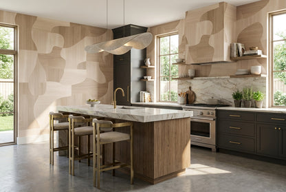 Beige Blocks Wallpaper Mural view 5