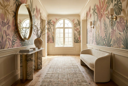 Blush Leaves Wallpaper Mural view 5