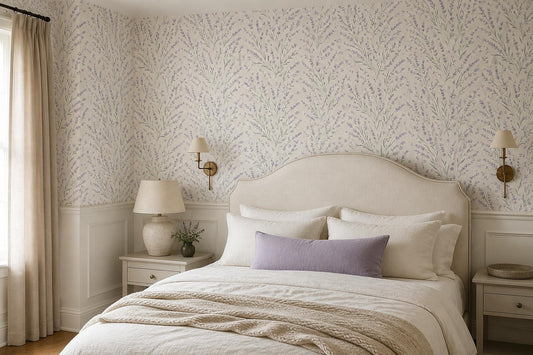 Calm Lavender Sprigs Wallpaper Mural - image 1