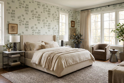Calm Sage Dash Marks Wallpaper Mural - image 1
