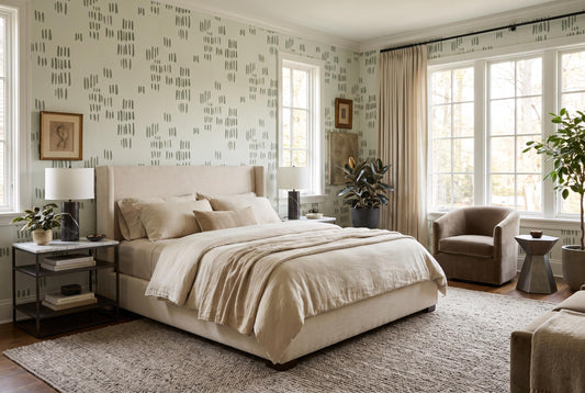 Calm Sage Dash Marks Wallpaper Mural - image 1