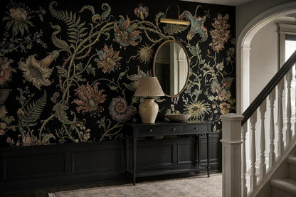 Dramatic Ornate Fantasy Flowers Wallpaper Mural - image 3