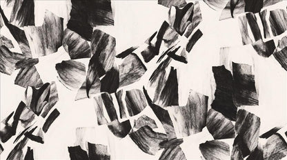 Dramatic Black Brush Collage Wallpaper Mural - image 2
