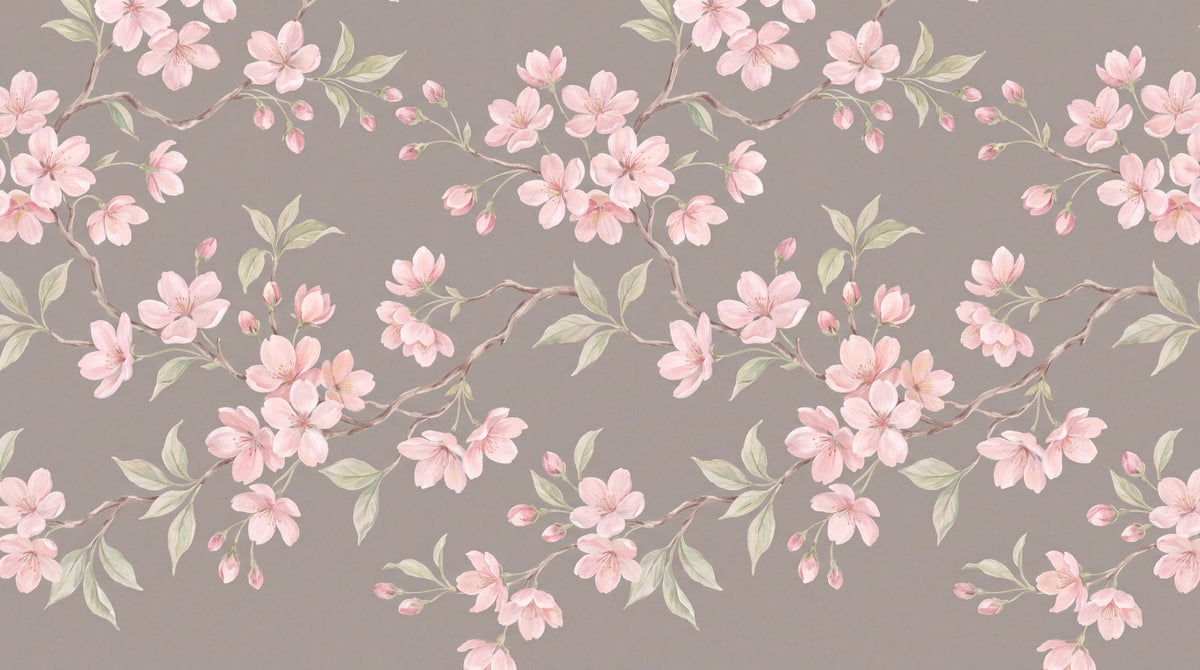 Gentle Pink Blossom Branches Wallpaper Mural - image 6