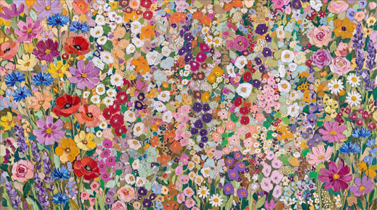 Joyful Multicolour Flower Meadow Wallpaper Mural - image 2