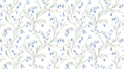 Delicate Bluebell Vines Wallpaper Mural - image 5