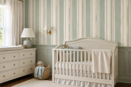 Soft Fine Vertical Stripes Wallpaper Mural - image 4