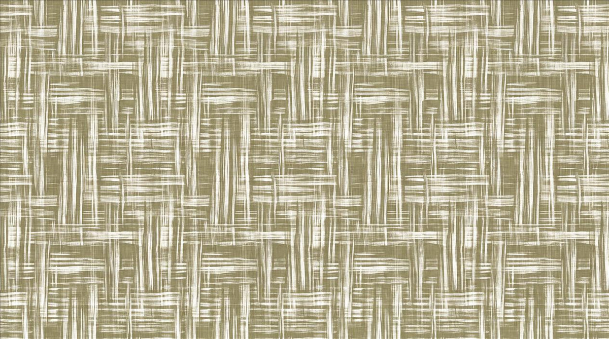 Earthy Olive Crosshatch Weave Wallpaper Mural - image 2