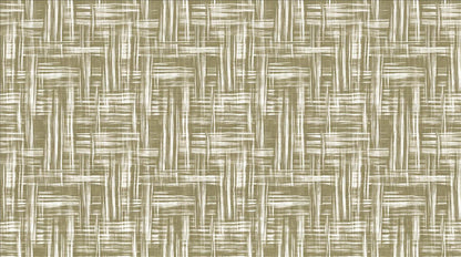 Earthy Olive Crosshatch Weave Wallpaper Mural - image 2