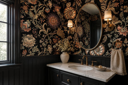 Rich Ornate Botanical Blooms Wallpaper Mural - image 4