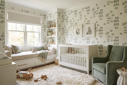 Calm Sage Dash Marks Wallpaper Mural - image 4