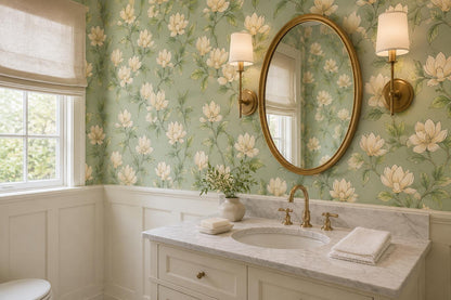 Fresh Magnolia Flowers Wallpaper Mural - image 4
