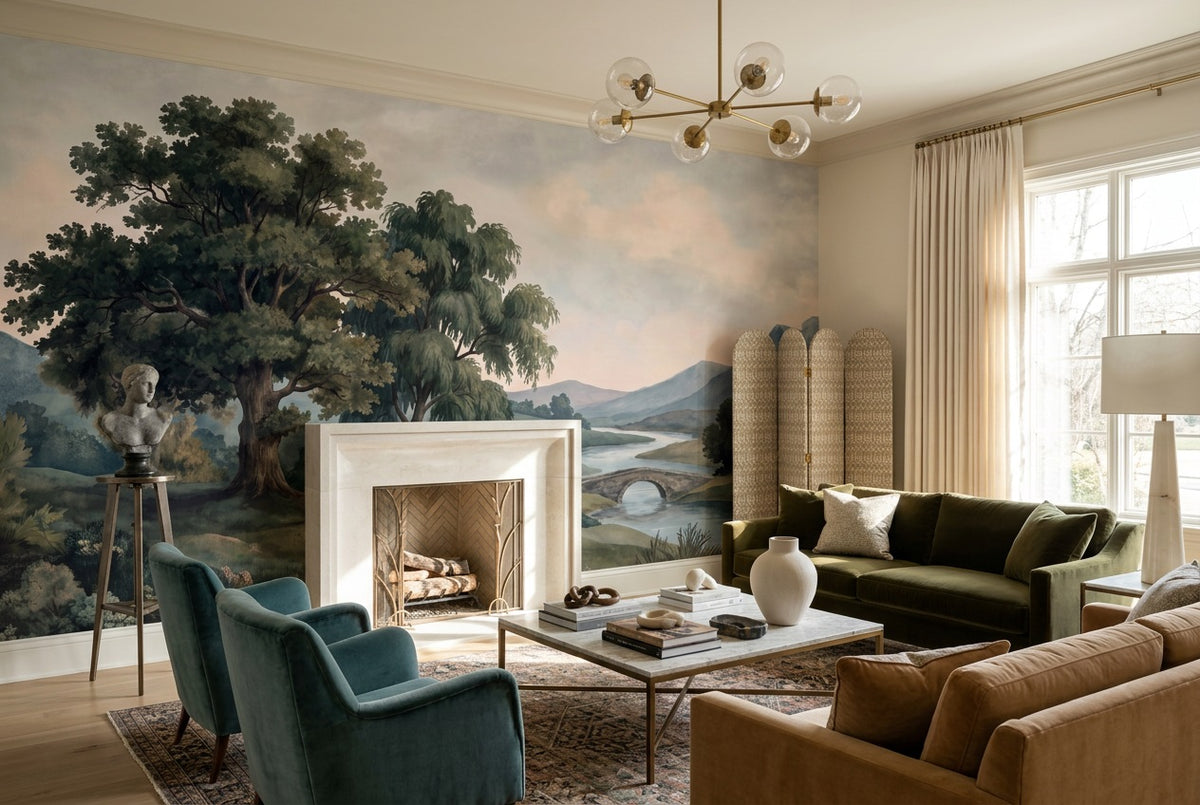 Green River Bridge Landscape Wallpaper Mural - 6