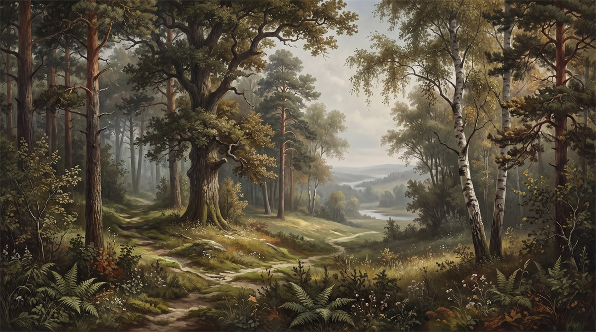 Moss Deep Forest Landscape Wallpaper Mural