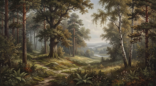 Moss Deep Forest Landscape Wallpaper Mural - 2