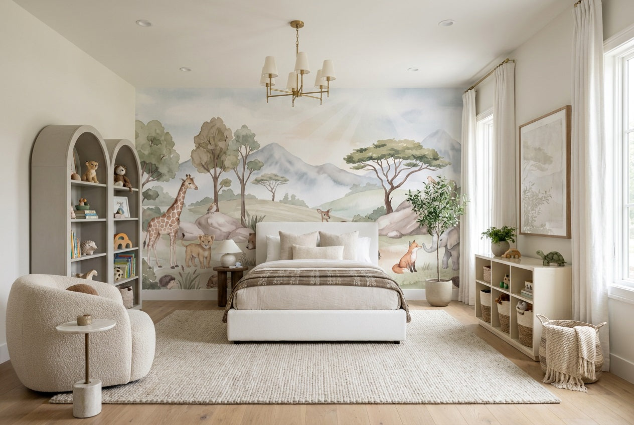 Sage Animals Wallpaper Mural view 4
