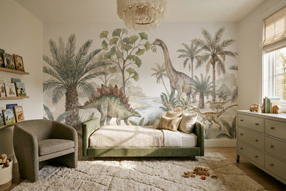 Sage Dinosaur Wallpaper Mural view 3