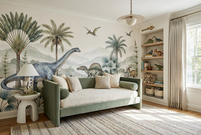 Sage Dinosaur Wallpaper Mural view 4