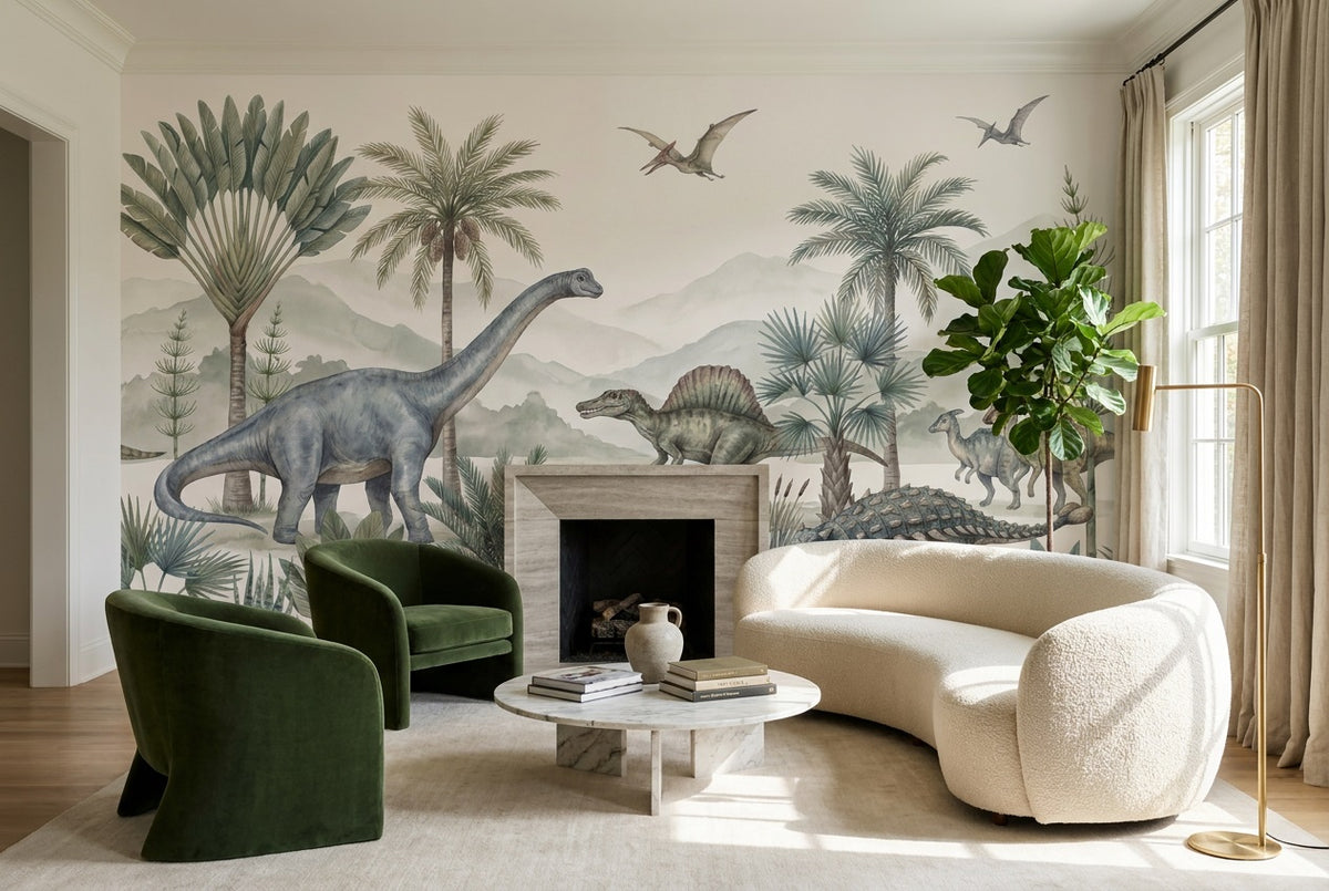 Sage Dinosaur Wallpaper Mural view 6
