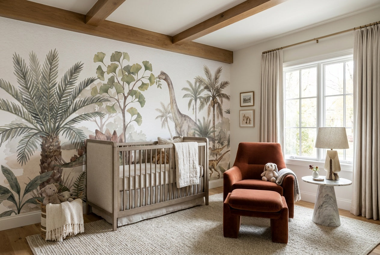 Sage Dinosaur Wallpaper Mural view 6