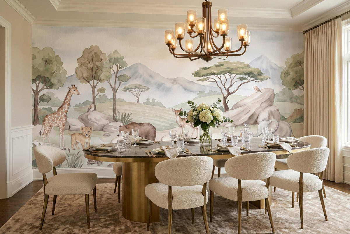 Sage Animals Wallpaper Mural room scene