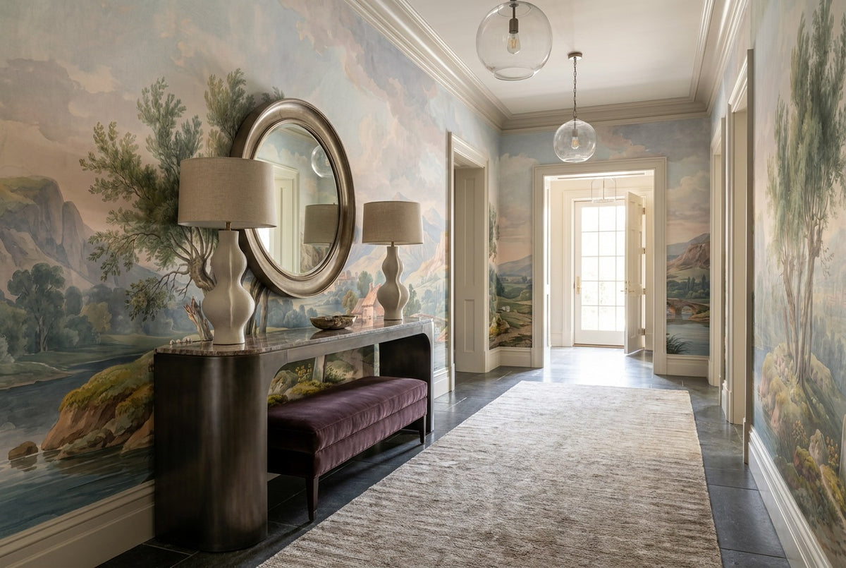 Sage Lakeside Village Wallpaper Mural - 6