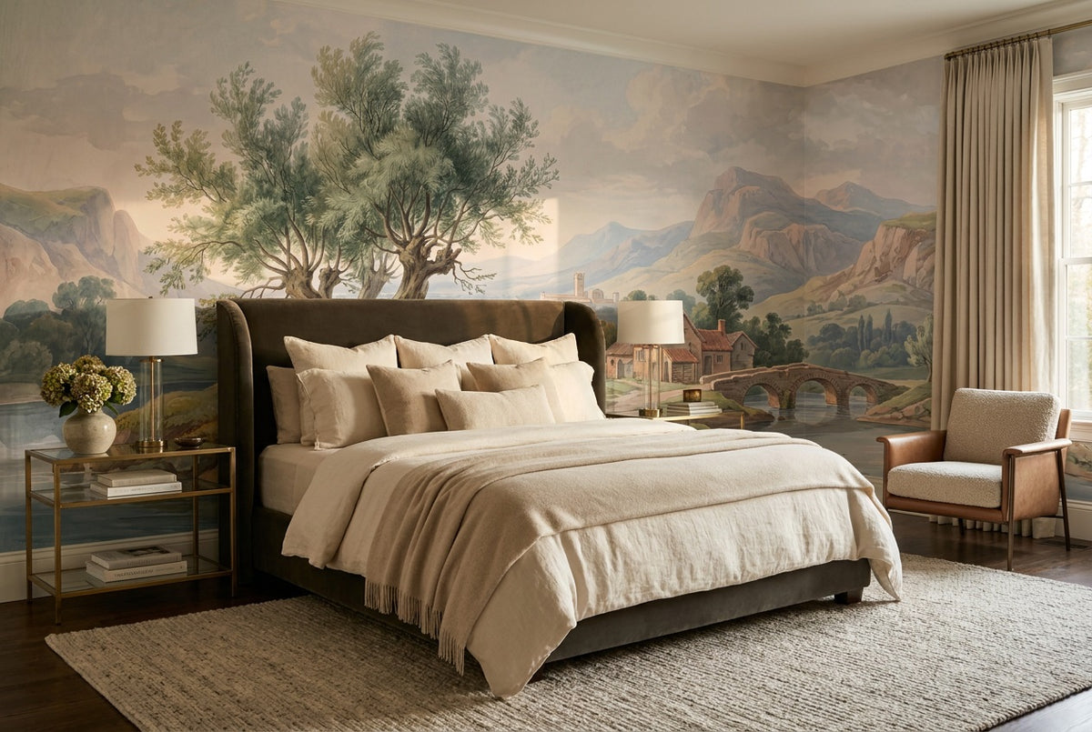 Sage Lakeside Village Wallpaper Mural - 4