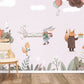 Whimsical Forest Animal Nursery Wall Mural