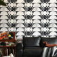 Monochrome Crescent Mural Wallpaper