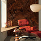 Rustic Brown Marble Effect Mural Wallpaper