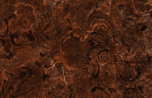 Rustic Brown Marble Effect Mural Wallpaper