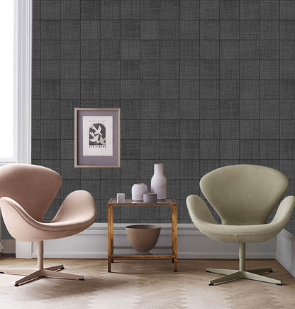 mural of a brick wall in a lounge
