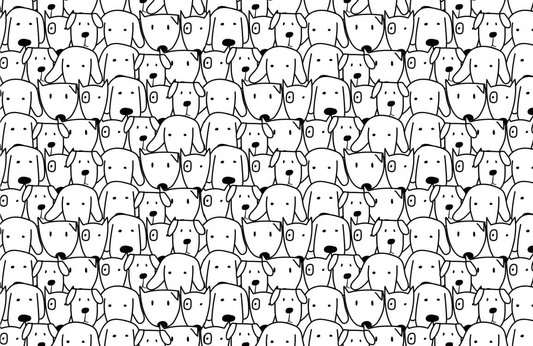Happy Dog Wallpaper Mural