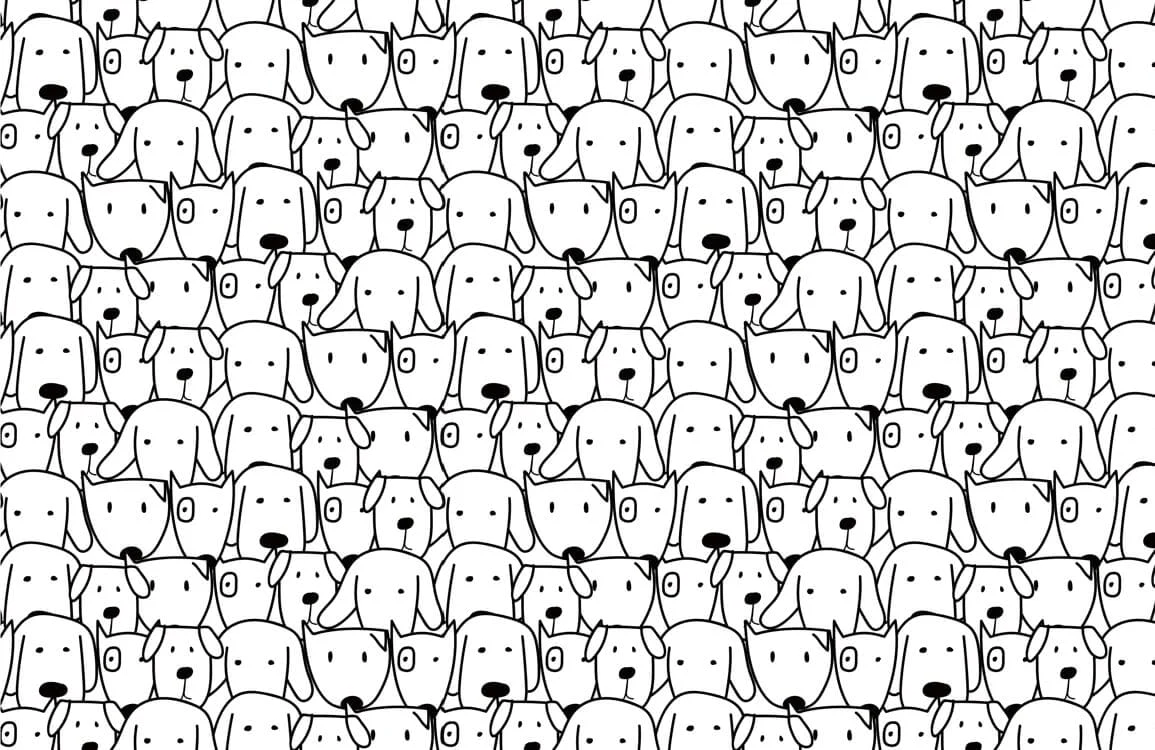 Happy Dog Wallpaper Mural