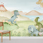 Dinosaurs Wallpaper Mural in playroom