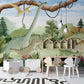 Colorful Dinosaur Kids Room Wallpaper Mural