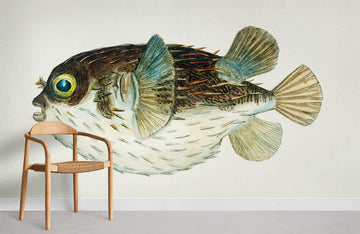 Vintage Nautische Vogelillustration Wandtapete