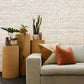 Neutral Textured Linen Mural Wallpaper