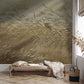 Tranquil Moonlit Marsh Mural Wallpaper in living room